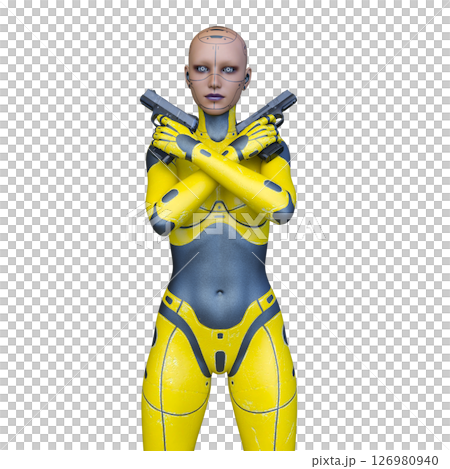 女性サイボーグ 126980940