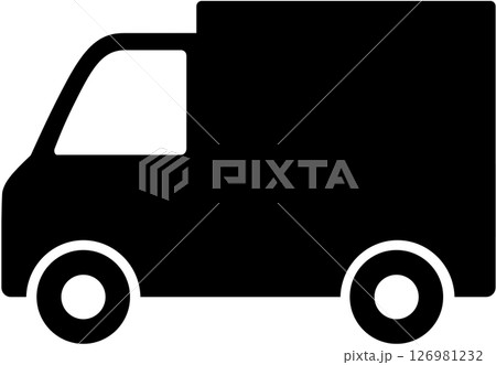 軽自動車を使用した配送車のアイコン 126981232