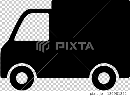 軽自動車を使用した配送車のアイコン 126981232