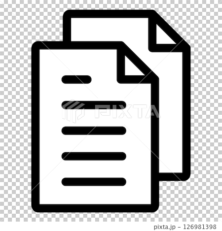 插圖圖示素材:文件文件 插圖圖示素材:文件文件 126981398