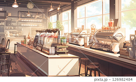 おしゃれなカフェ 126982484