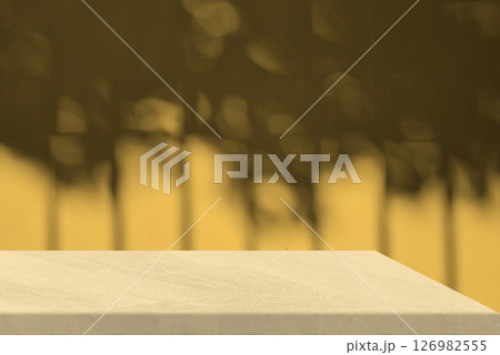 Natural Morning Sun Room with Marble Table Background 126982555