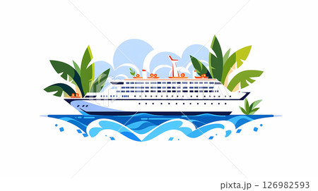 海を走る船 126982593