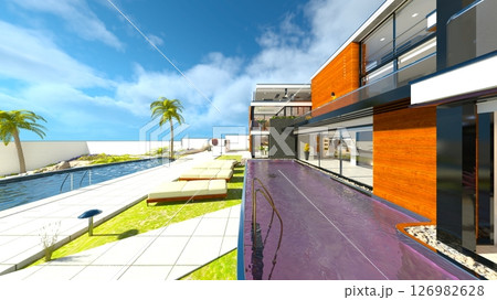 リゾートホテル 126982628