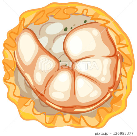 Vector Illustration of Asian Shrimp Dumpling 126983377