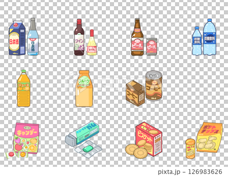 酒精和糖果等加工食品 126983626