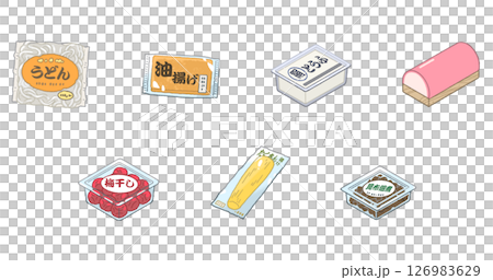 Daily foods such as fish paste and pickles 126983629