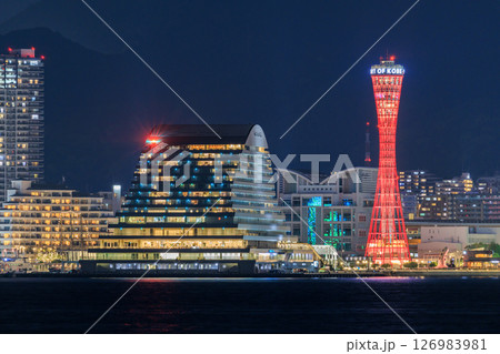 神戸の夜景 (兵庫県神戸市中央区) 神戸の夜景 (兵庫県神戸市中央区) 126983981