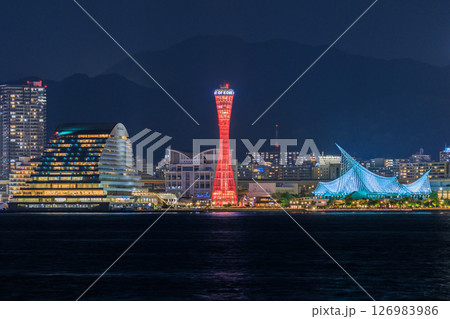 神戸の夜景 (兵庫県神戸市中央区) 神戸の夜景 (兵庫県神戸市中央区) 126983986