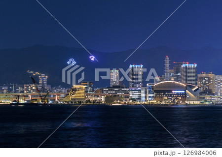 神戸の夜景　三宮方面 (兵庫県神戸市中央区) 126984006