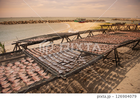 THAILAND RAYONG LAEM CHAROEN BEACH FISHING VILLAGE 126984079