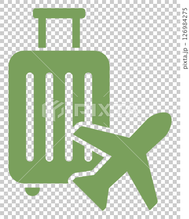 飛機和手提箱圖標 126984275