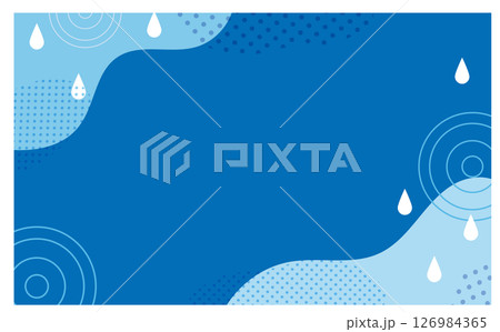 水溜りの背景イラスト素材 126984365