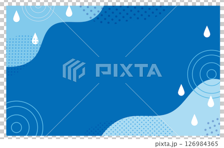 水溜りの背景イラスト素材 126984365