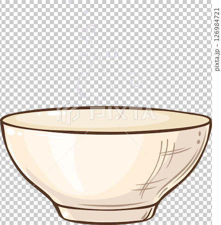 Tea Bowl Colored Detailed Illustration. 126984721