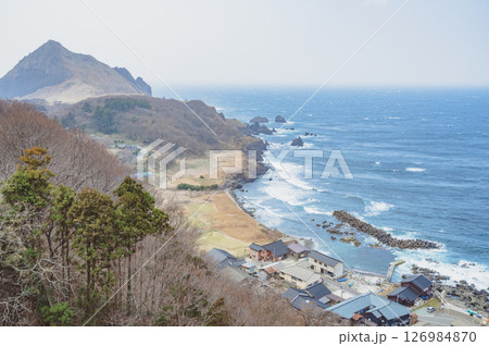 佐渡　外海府海岸（願大橋から） 126984870