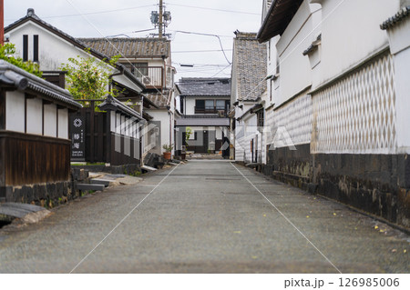 《山口県》萩城城下町の歴史的な町並み 《山口県》萩城城下町の歴史的な町並み 126985006