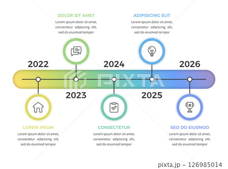 Timeline Infographic Template 126985014