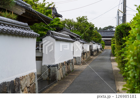 《山口県》萩城城下町の歴史的な町並み 126985181