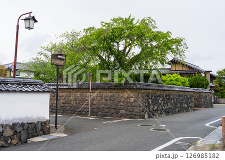 《山口県》萩城城下町の歴史的な町並み 《山口県》萩城城下町の歴史的な町並み 126985182