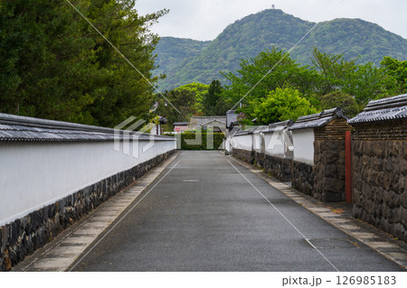 《山口県》萩城城下町の歴史的な町並み 126985183