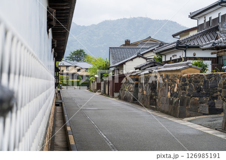 《山口県》萩城城下町の歴史的な町並み 126985191