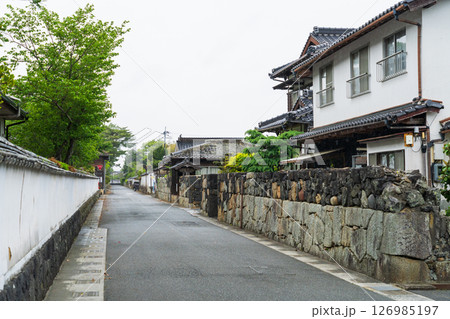 《山口県》萩城城下町の歴史的な町並み 126985197