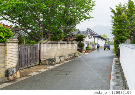 《山口県》萩城城下町の歴史的な町並み 126985199