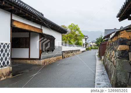 《山口県》萩城城下町の歴史的な町並み 126985201