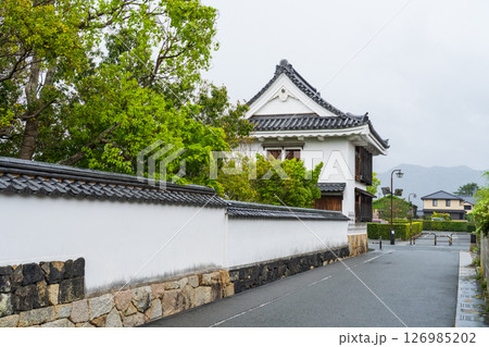 《山口県》萩城城下町の歴史的な町並み 126985202