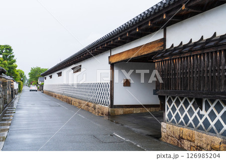 《山口県》萩城城下町の歴史的な町並み 《山口県》萩城城下町の歴史的な町並み 126985204
