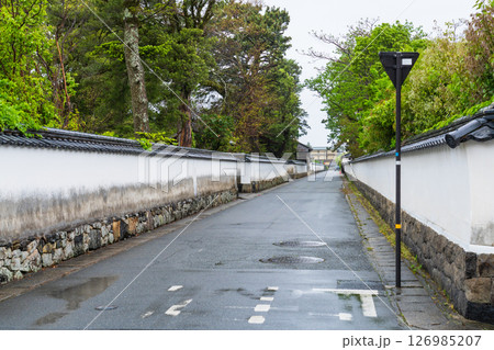 《山口県》萩城城下町の歴史的な町並み 126985207