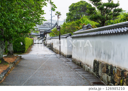 《山口県》萩城城下町の歴史的な町並み 126985210