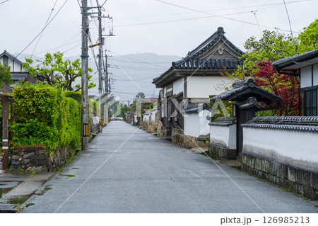 《山口県》萩城城下町の歴史的な町並み 126985213