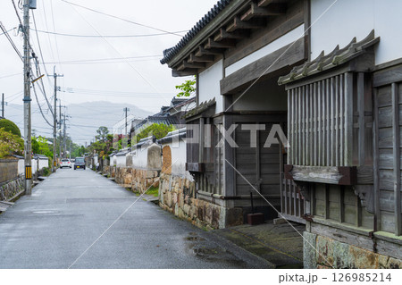 《山口県》萩城城下町の歴史的な町並み 《山口県》萩城城下町の歴史的な町並み 126985214