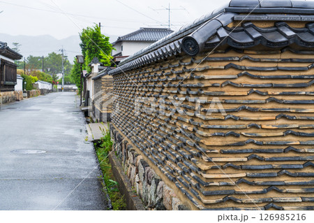 《山口県》萩城城下町の歴史的な町並み 126985216