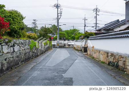 《山口県》萩城城下町の歴史的な町並み 126985220