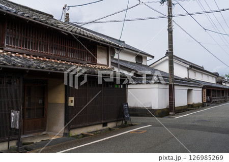 《山口県》萩城城下町の歴史的な町並み 126985269