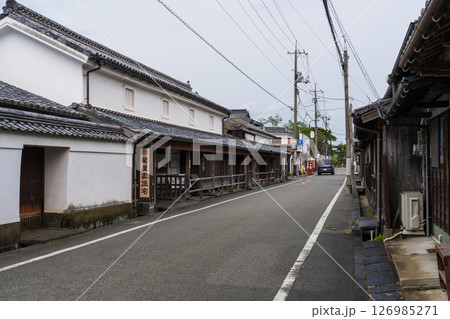 《山口県》萩城城下町の歴史的な町並み 《山口県》萩城城下町の歴史的な町並み 126985271