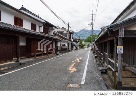 《山口県》萩城城下町の歴史的な町並み 126985276