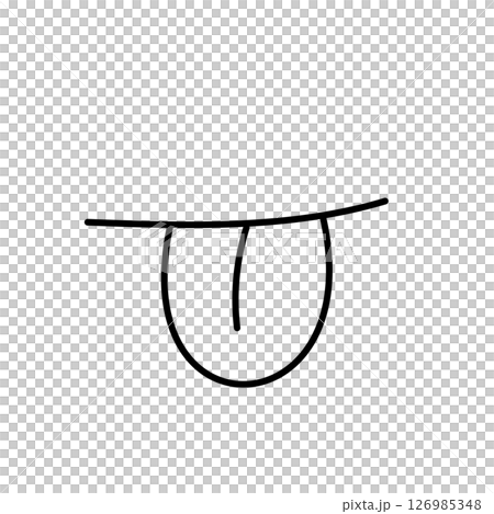 簡單的舌頭插圖 126985348