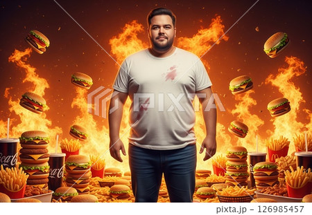 Excessive Fast Food and Fire 126985457