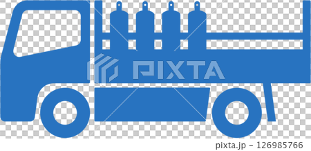 丙烷氣體輸送車輛簡單圖標 126985766