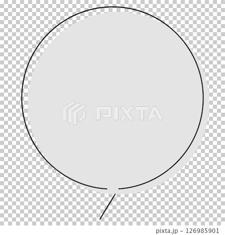 單色圓形簡單氣泡 126985901