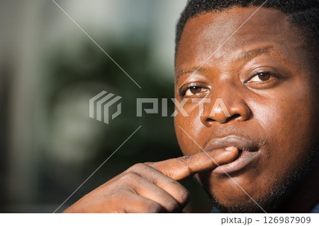 young man face stressed out young man face stressed out 126987909