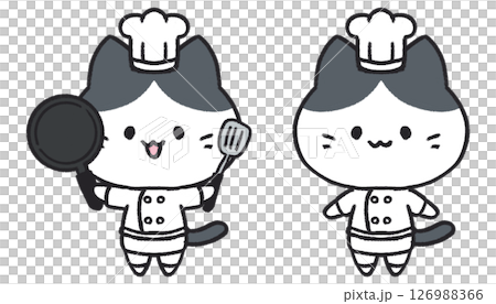 可愛的貓咪廚師插圖集 可愛的貓咪廚師插圖集 126988366