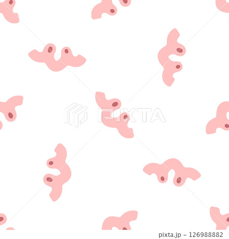 Pink Abstract Organic Seamless Pattern 126988882