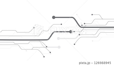 Abstract Futuristic Technology grey lines circuit cyber. Abstract Futuristic Technology grey lines circuit cyber. 126988945