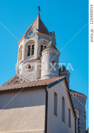 tower-dome of the church at Lerins Abbey, France 126989054