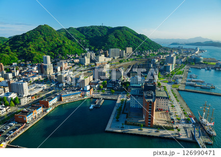 門司港レトロ展望室からの眺め　海峡プラザ 126990471